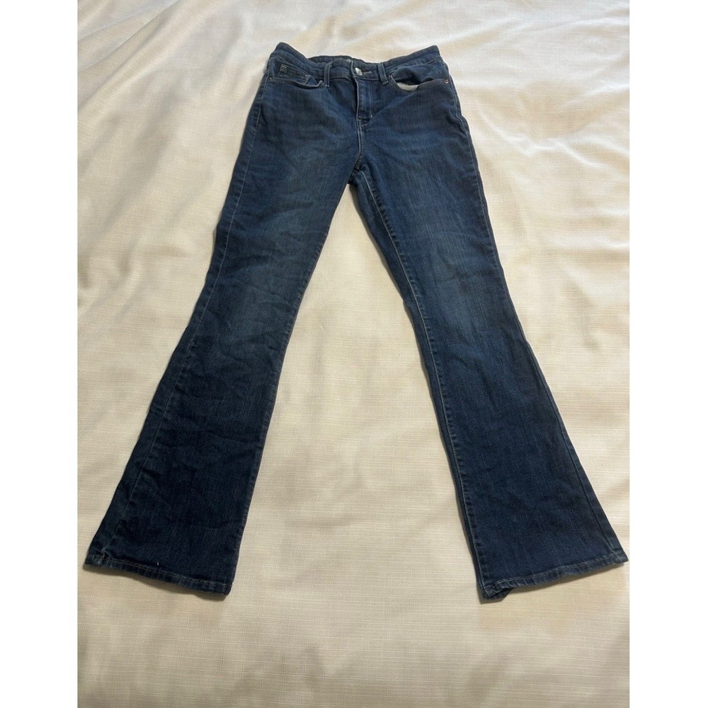 Signature by Levi Strauss Mid Rise Bootcut Jeans Women's Size 26 Dark Blue Denim